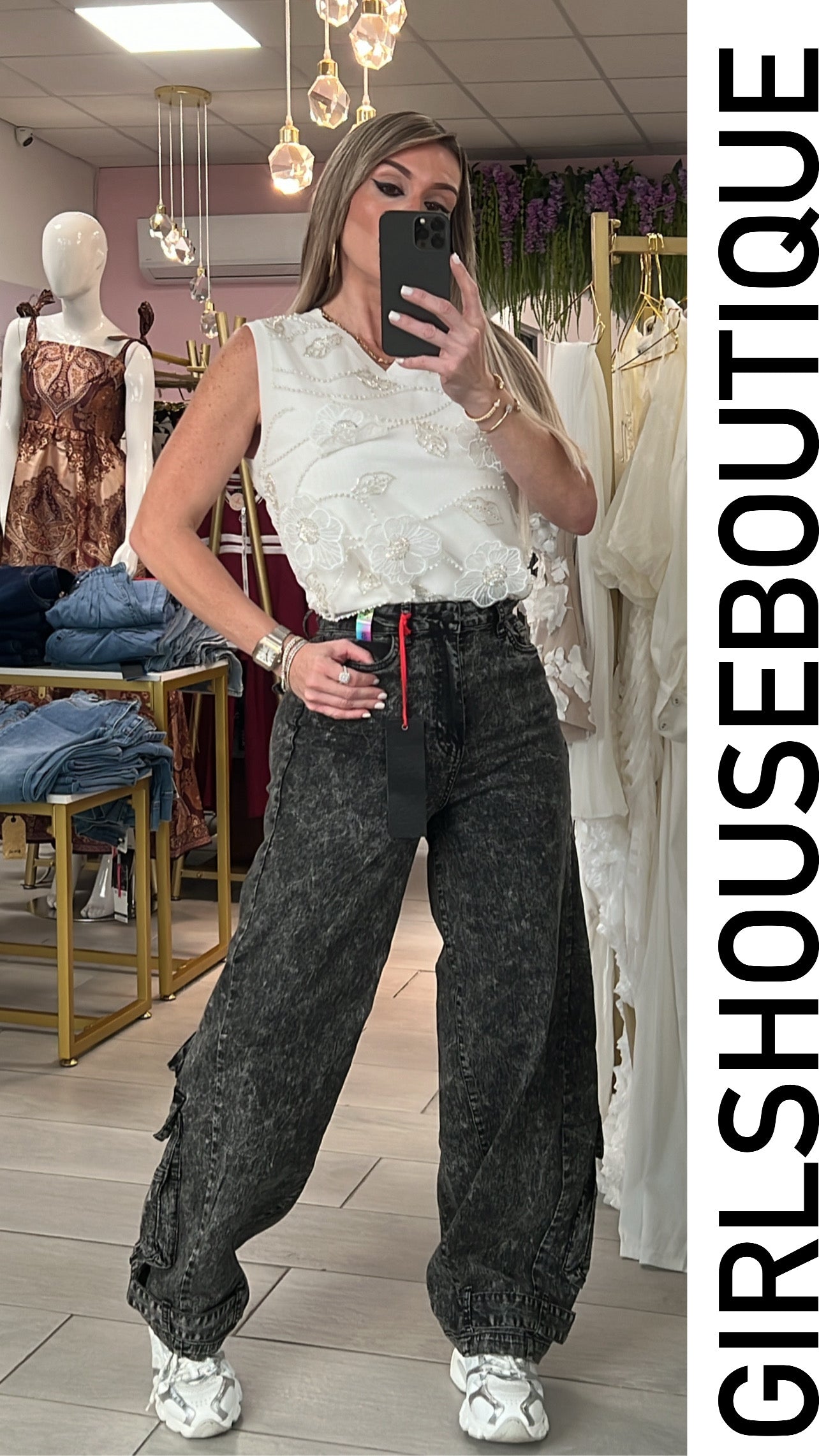 Black Stone Baggy&Cargo Jeans