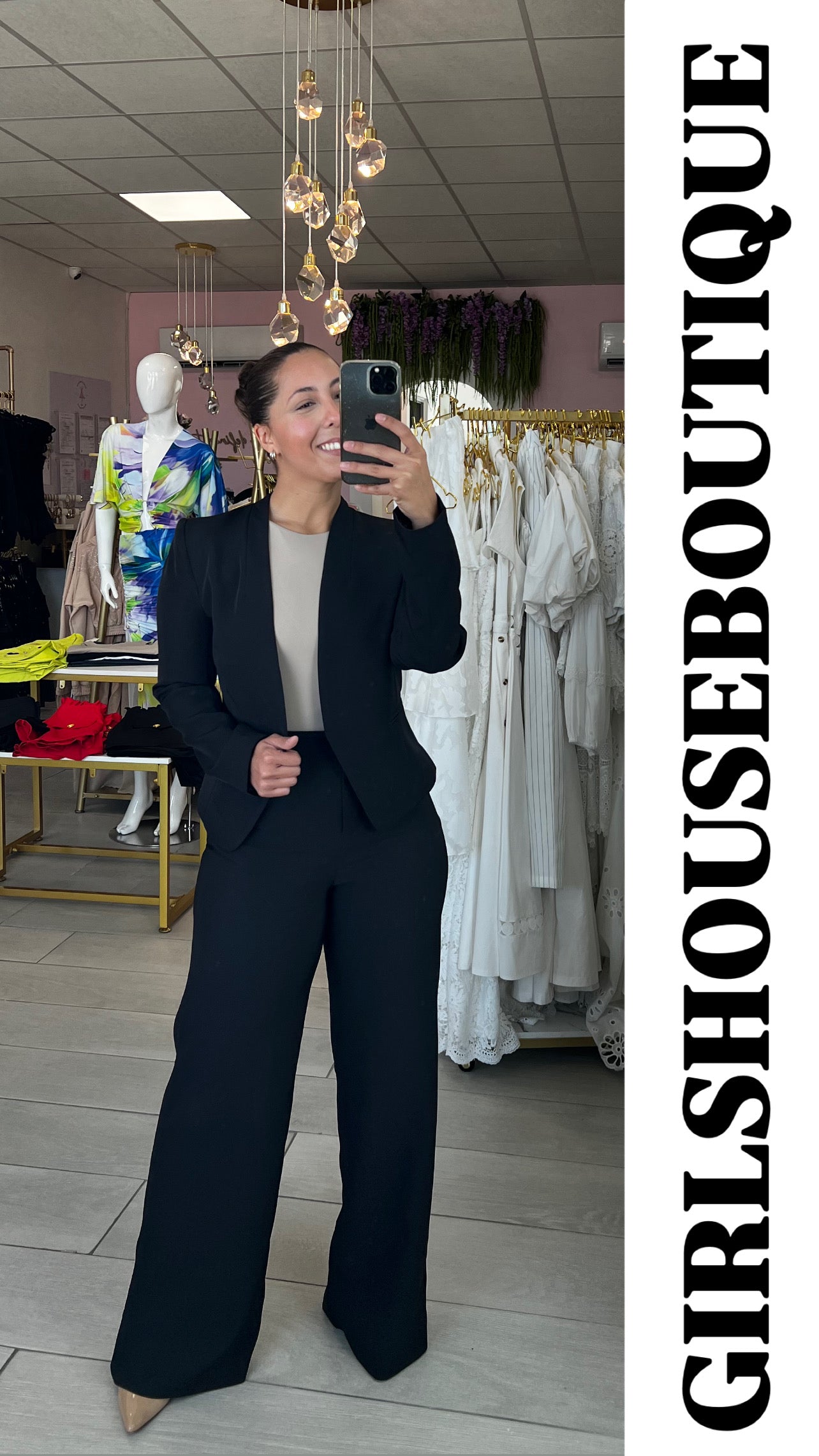 Black Vest and Pant Set