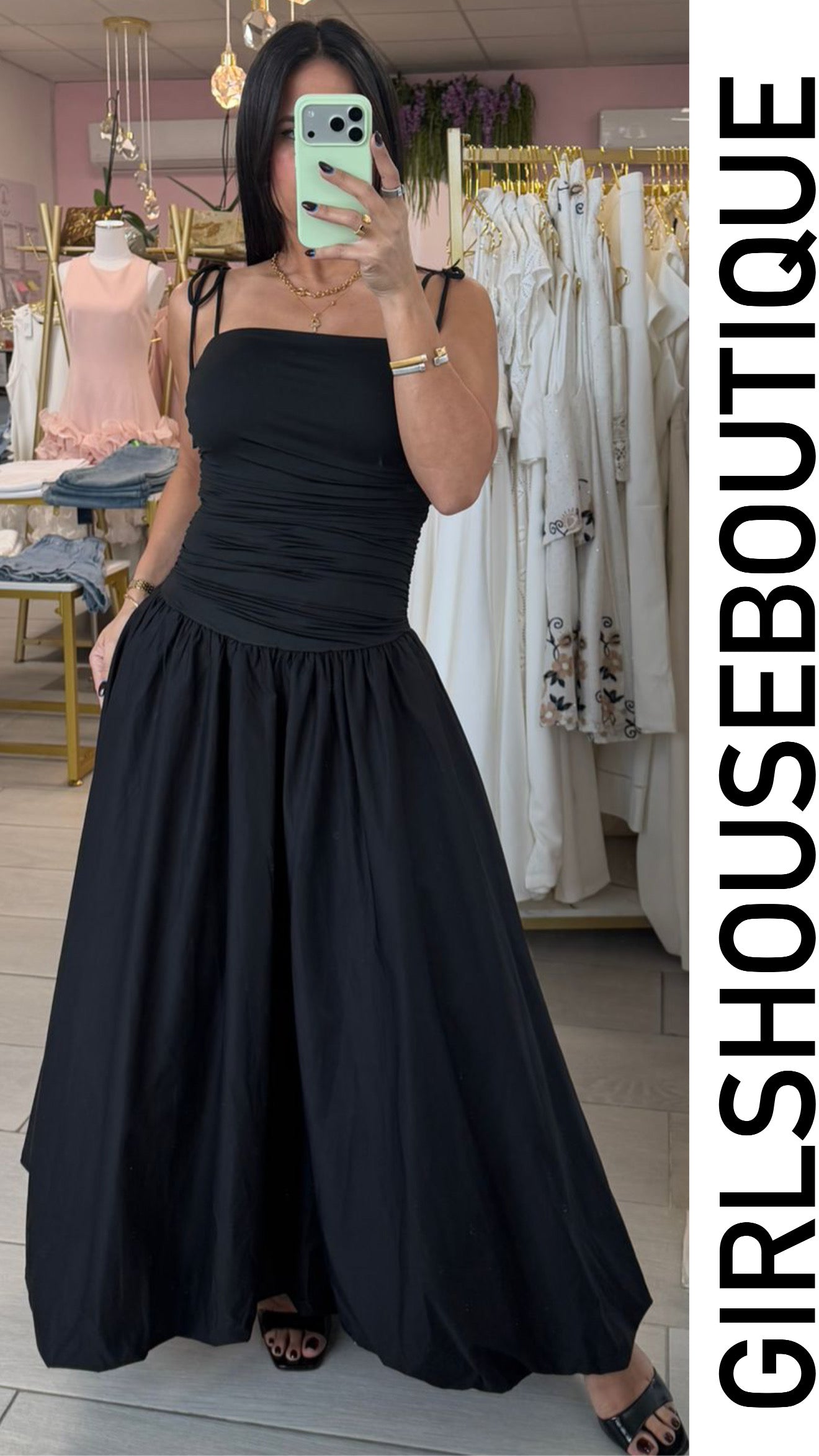 Prixy Black Noir Maxi Dress