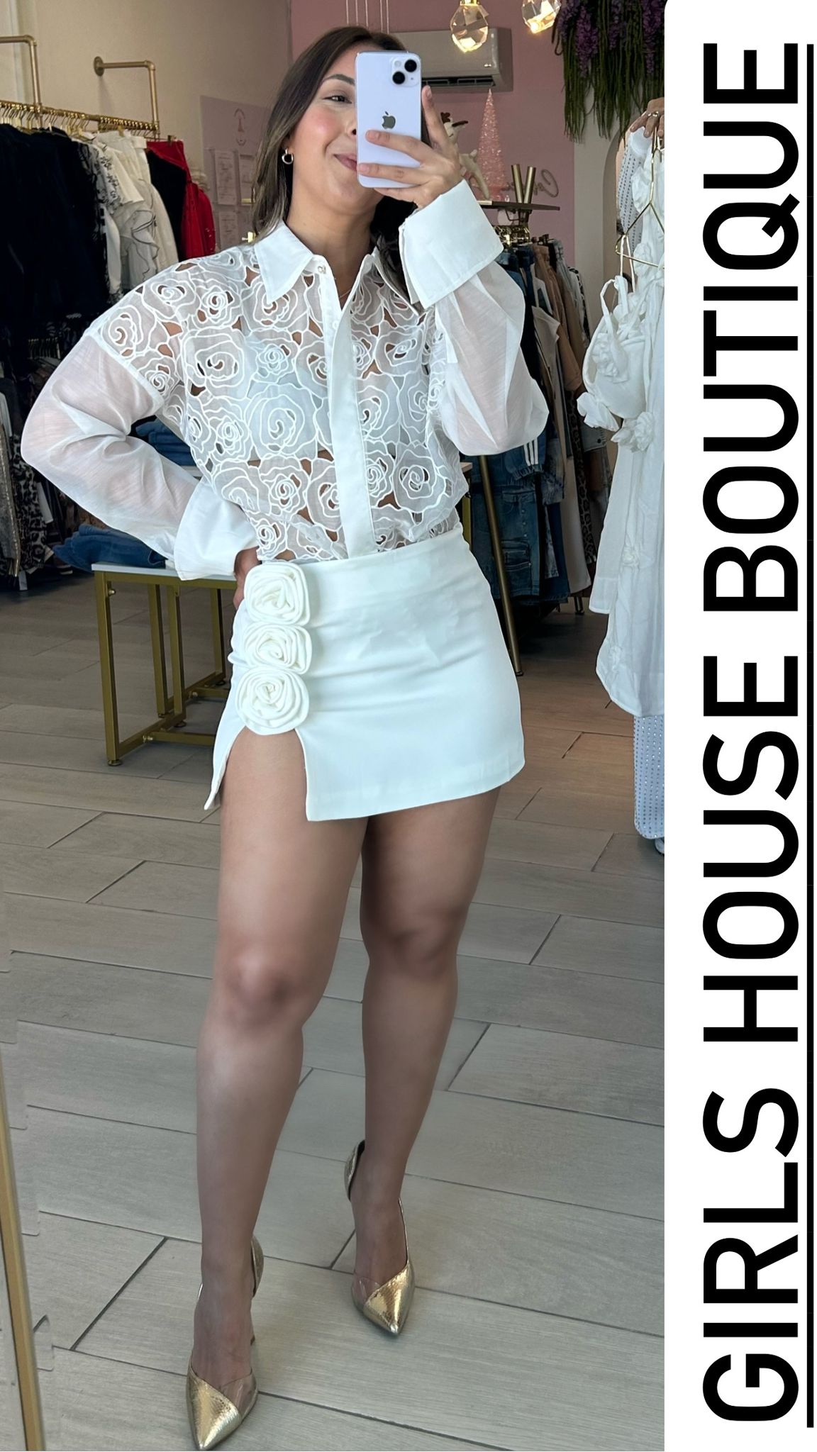 Alice Long Sleeve Crochet / Skirt Set