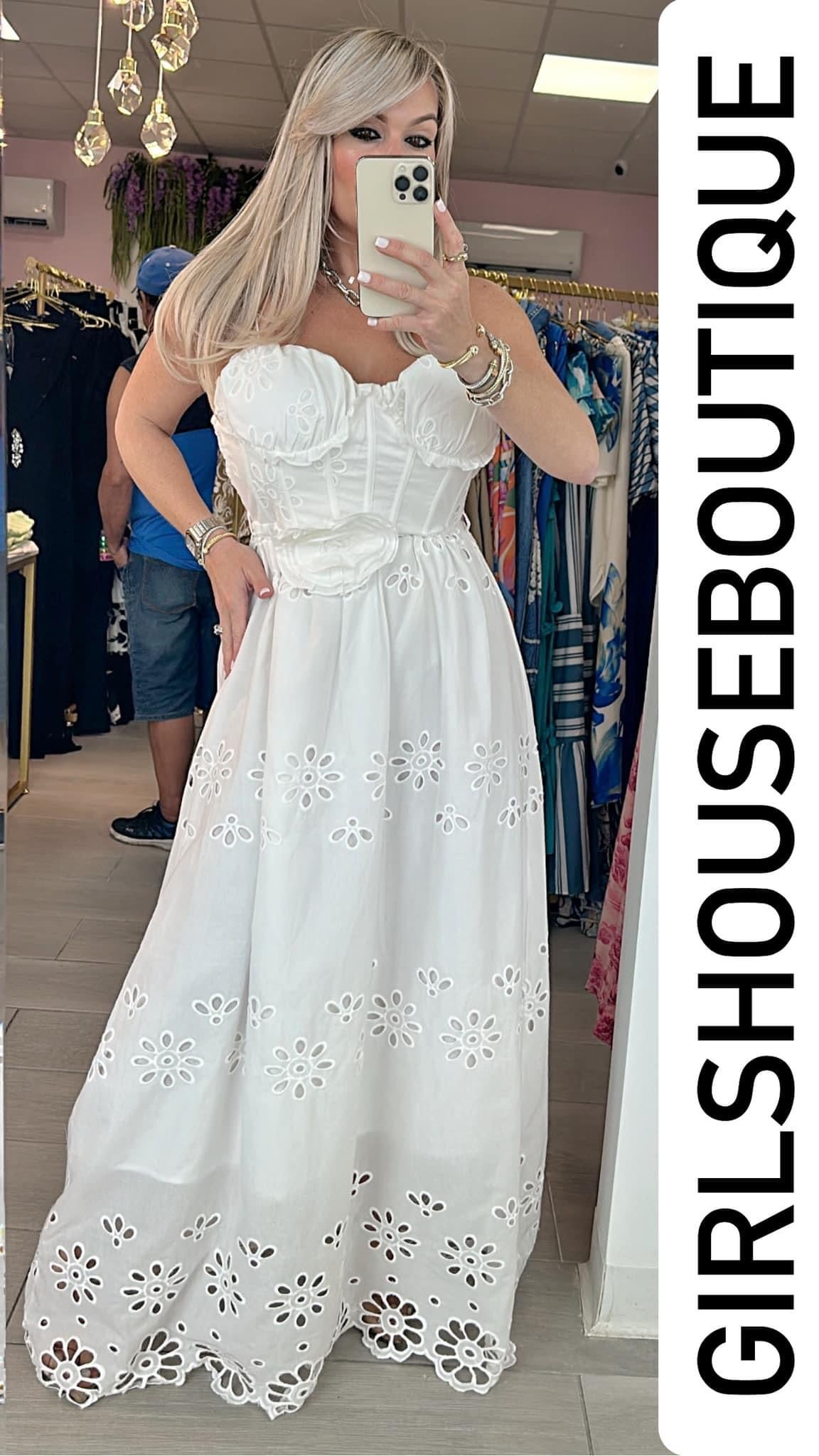 Princess Flower Maxi Dress