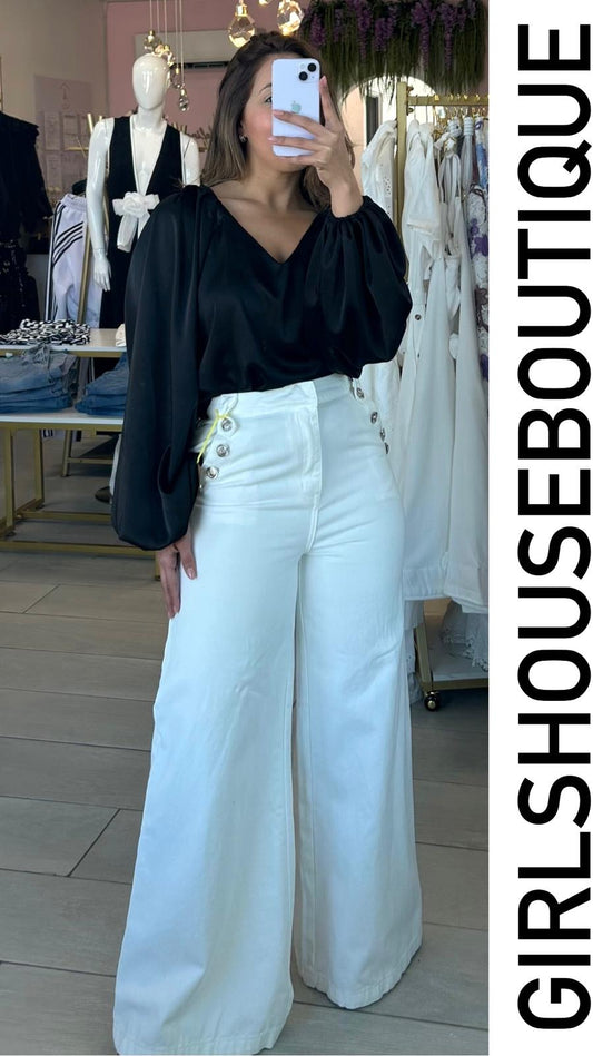 Tamara's White High-Waist Bottom