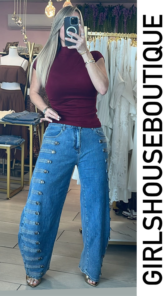 Napoleón Barrel & Strech Denim Design (Corrió Grande)