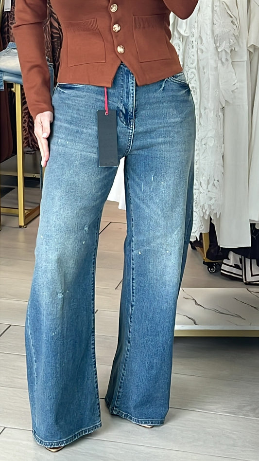 VIBRANTS Jeans Painted Baggy Design
