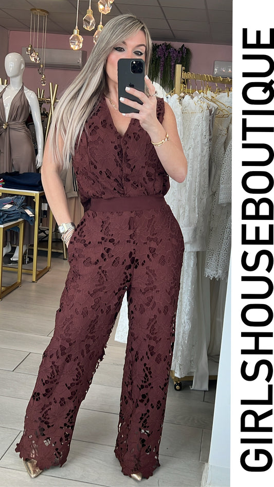 Nutcrackers Lace Vest Pant Set