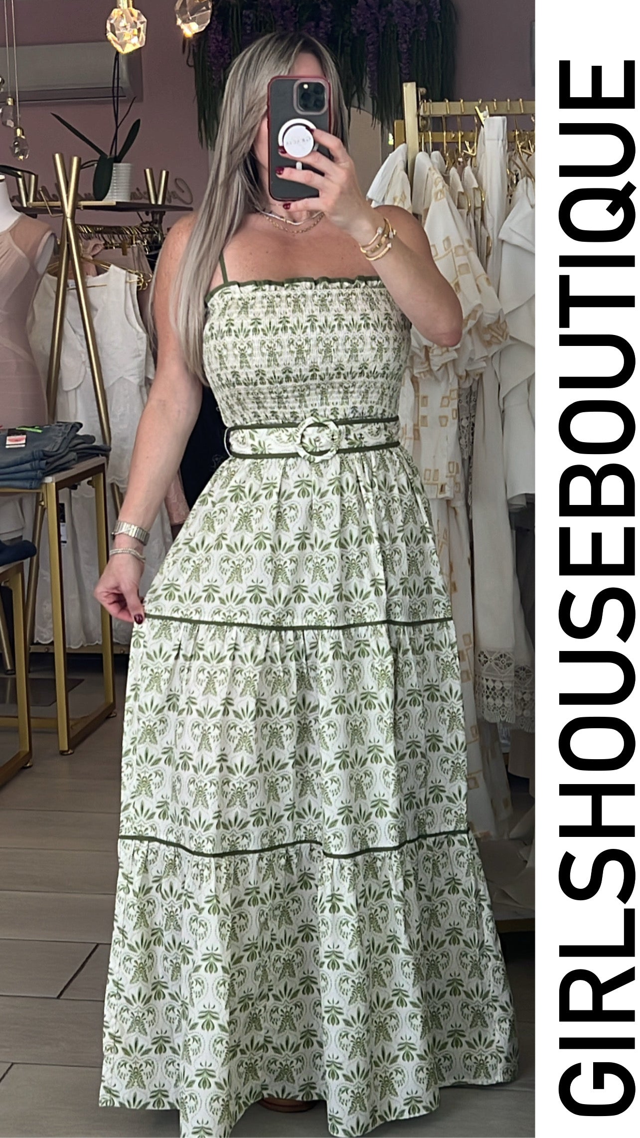 Olive Summer Vibes Maxi Dress