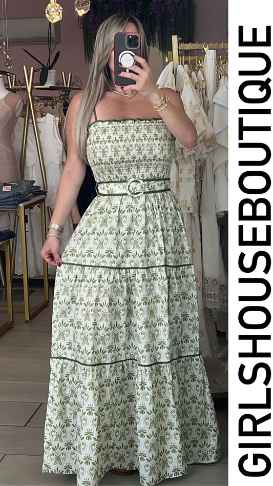 Olive Summer Vibes Maxi Dress