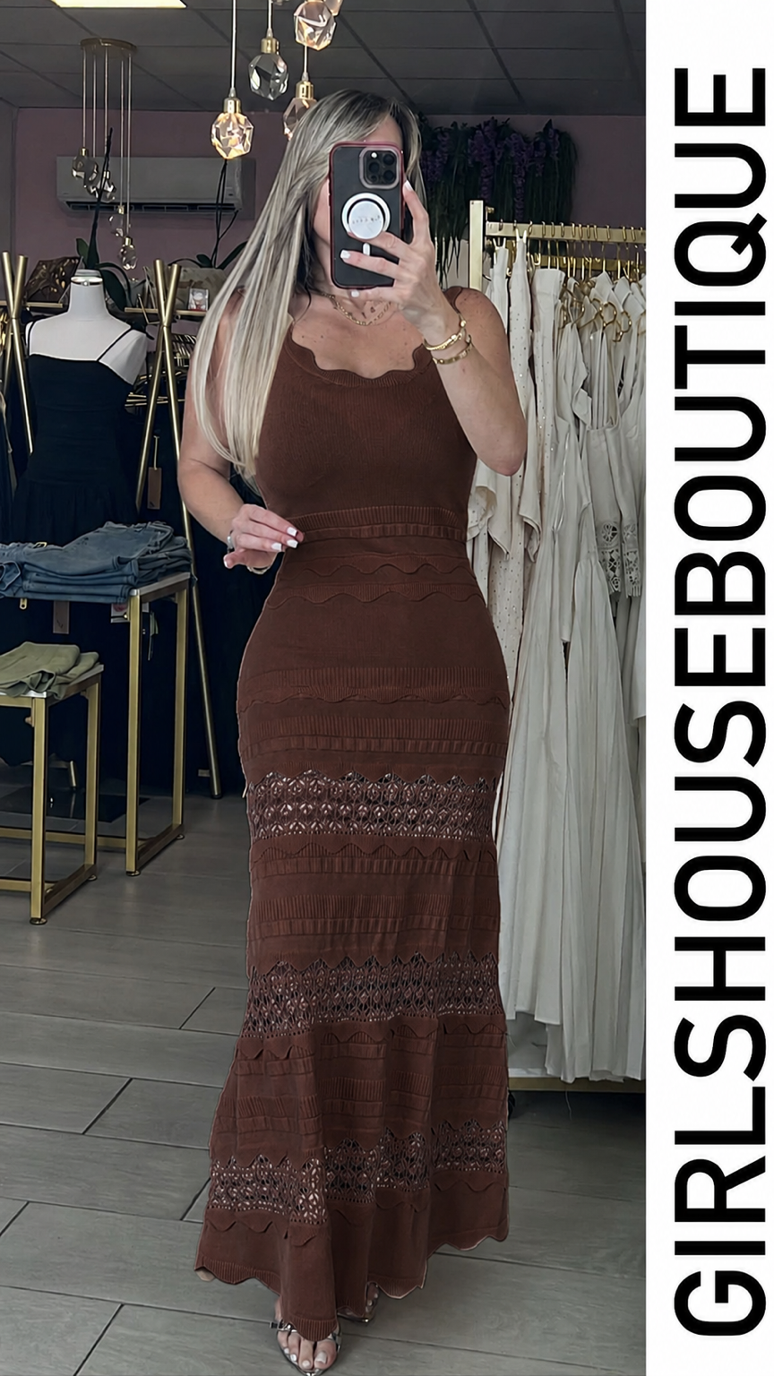 Nani Choco Embroidery Maxxi Dress