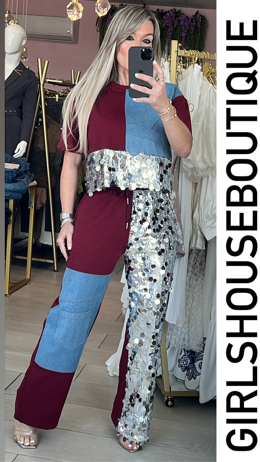 Wine Luminous ColorBlock Set