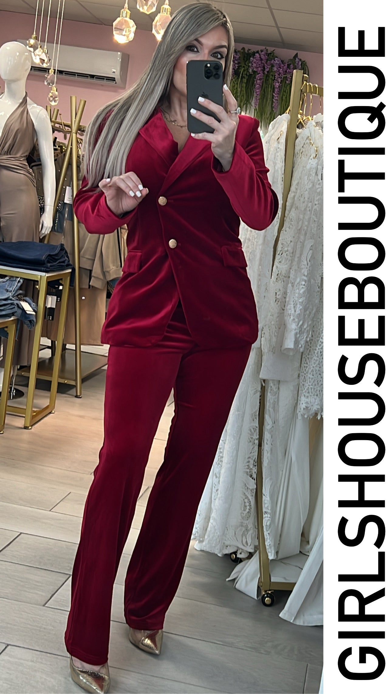 Rubí Velvet Blazer & Pant Set