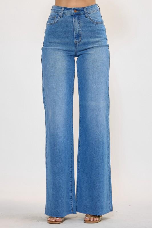 High Waisted Strech Light Denim Jean (VIBRANTS LOVERS)
