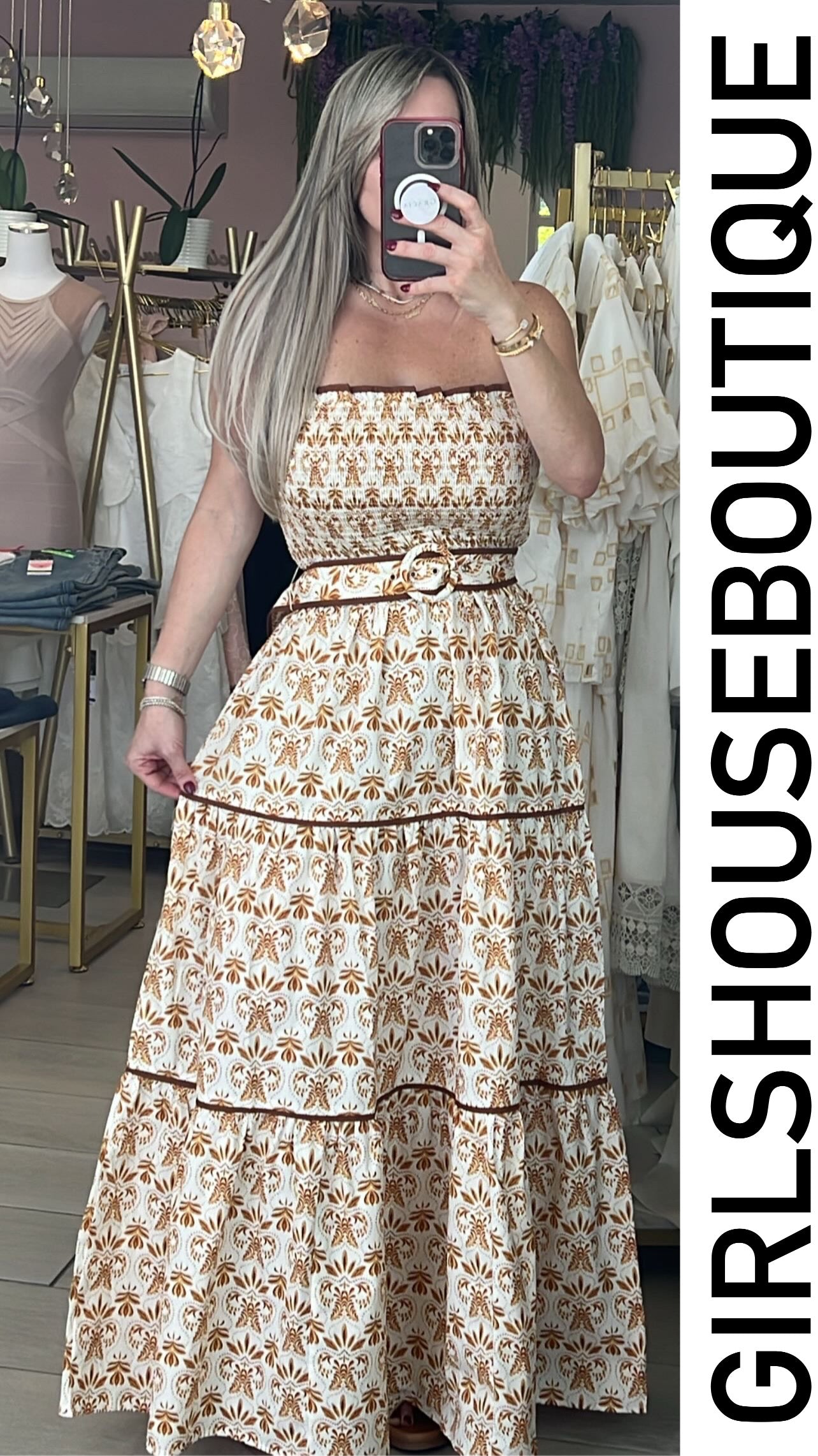 Mocha Summer Vibes Maxi Dress