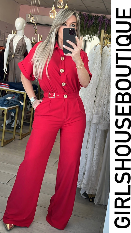 Candy Cain Gold Jumpsuit