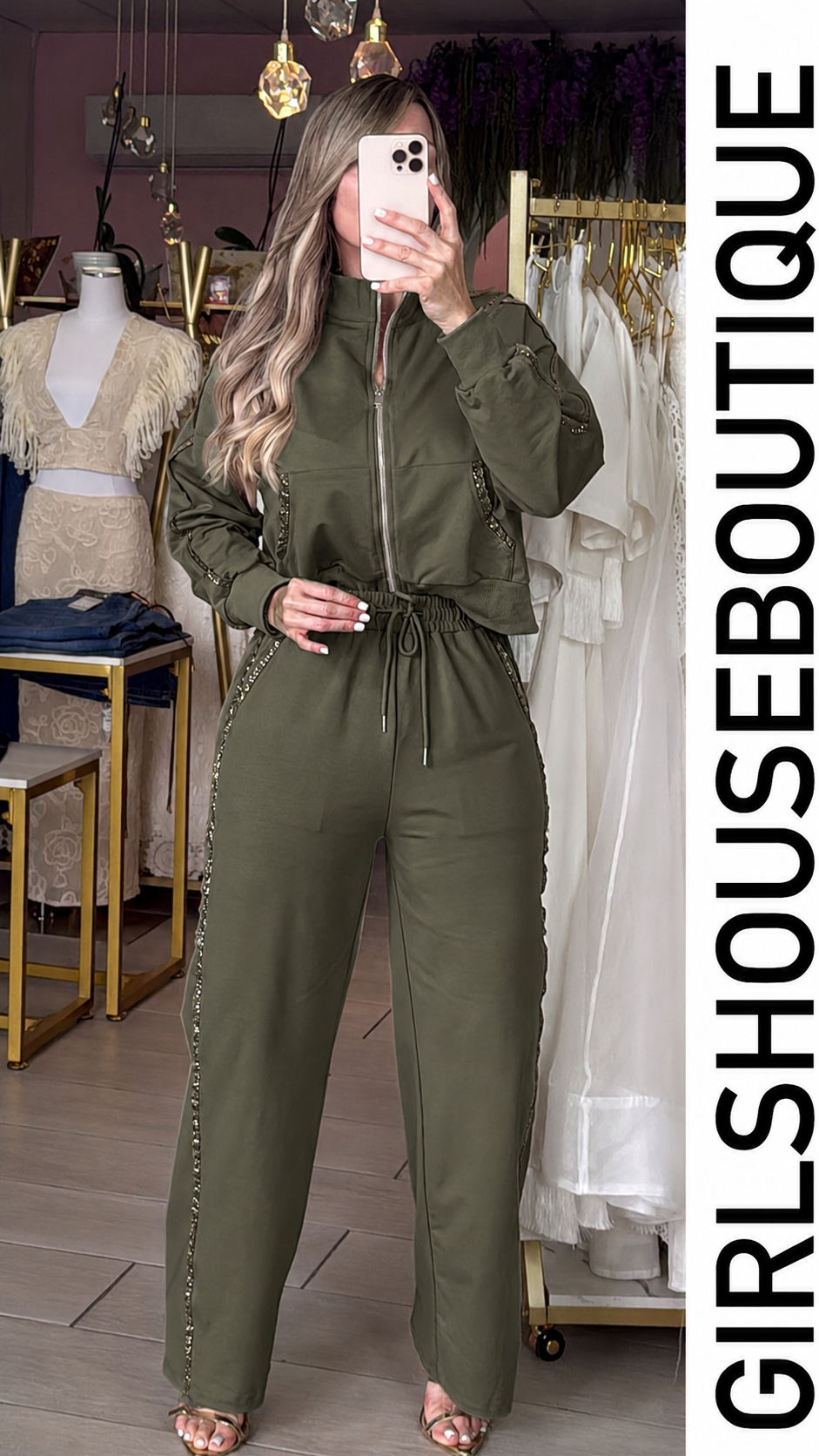 Olive Military Glam Travel Set