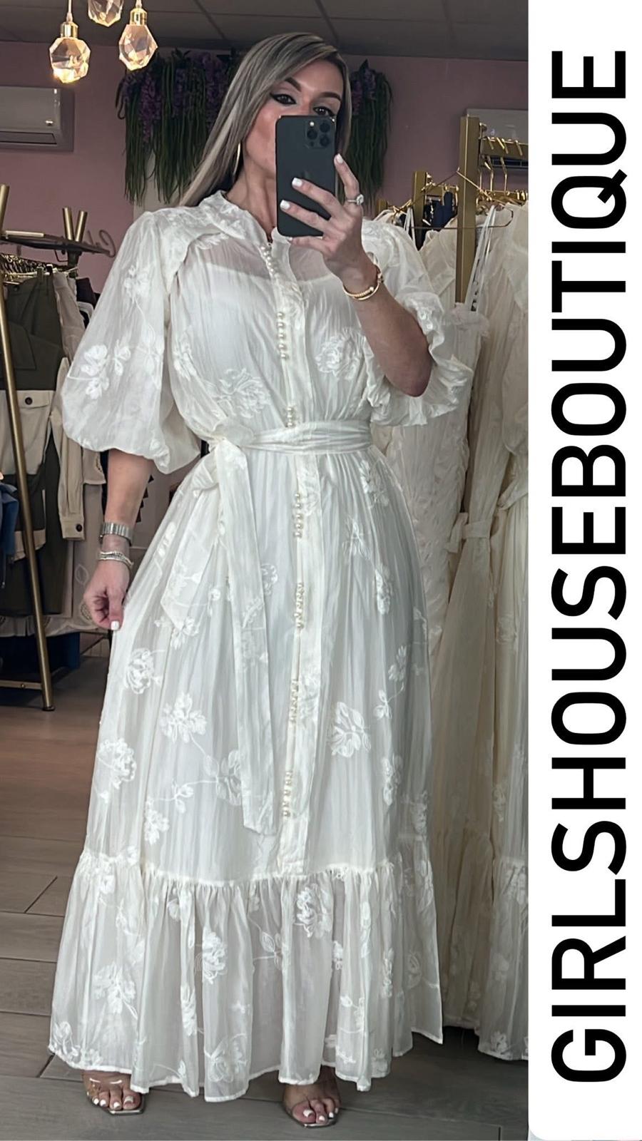 Moraima Embroidery Maxxi Dress