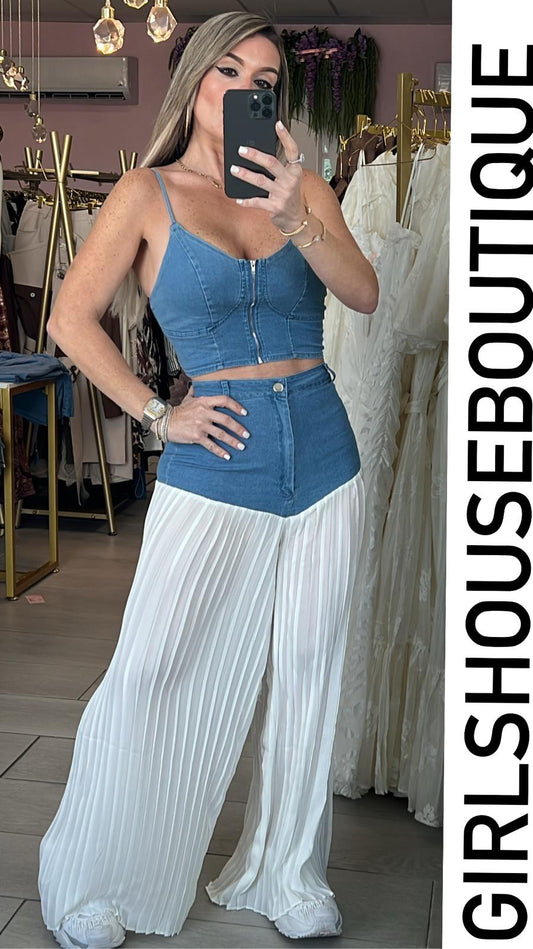 Camilla LightDenim Set