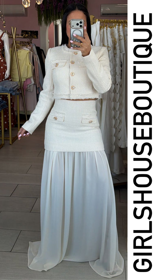 D’ Chanel Parisian Top & Skirt Set