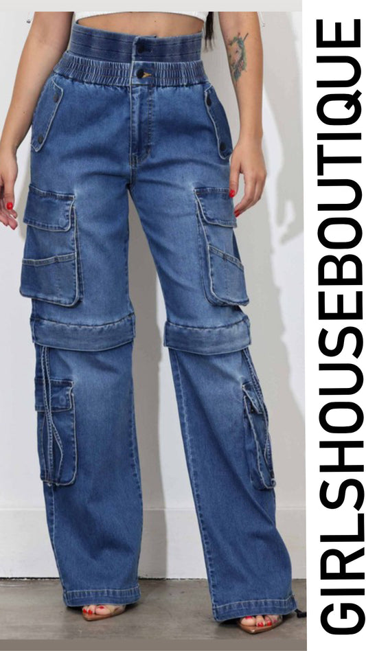 Vibrant Strech Baggy&Cargo DoubleStyle