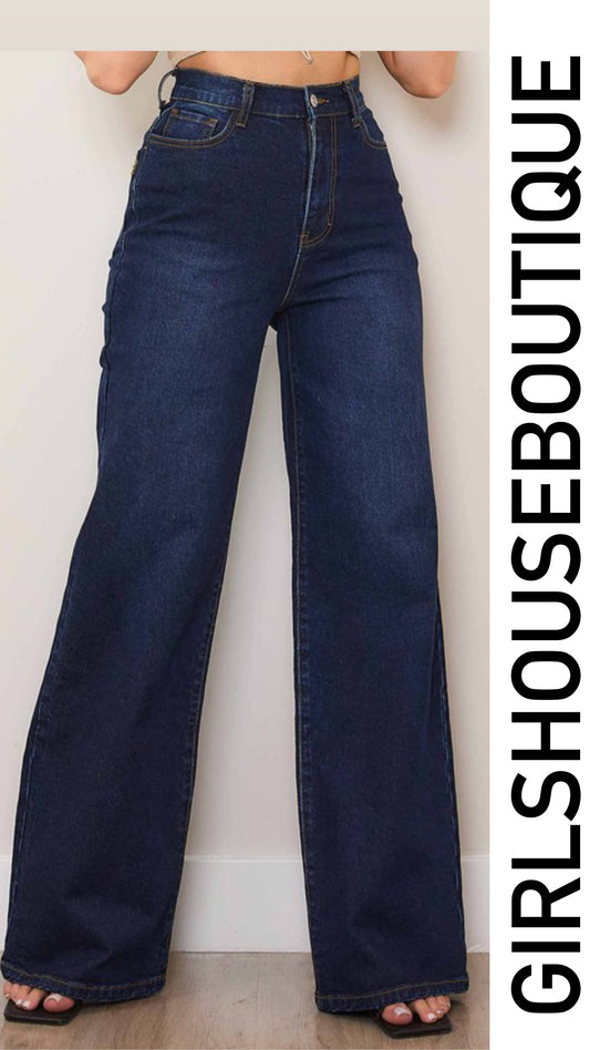 Vibrant Indigo Strech&HighRise Jeans
