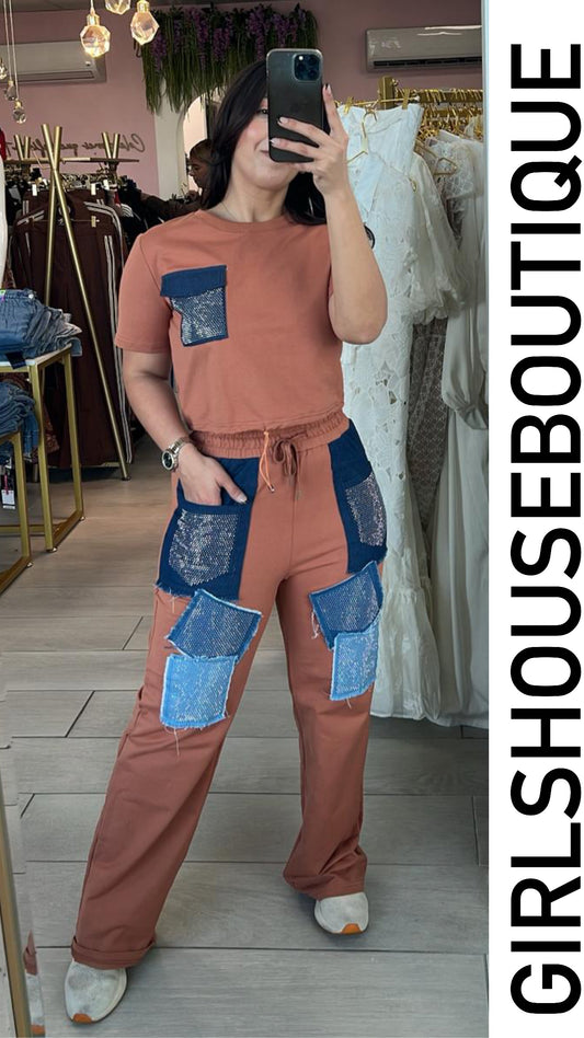 Terracota&Denim Bright Pockets Set