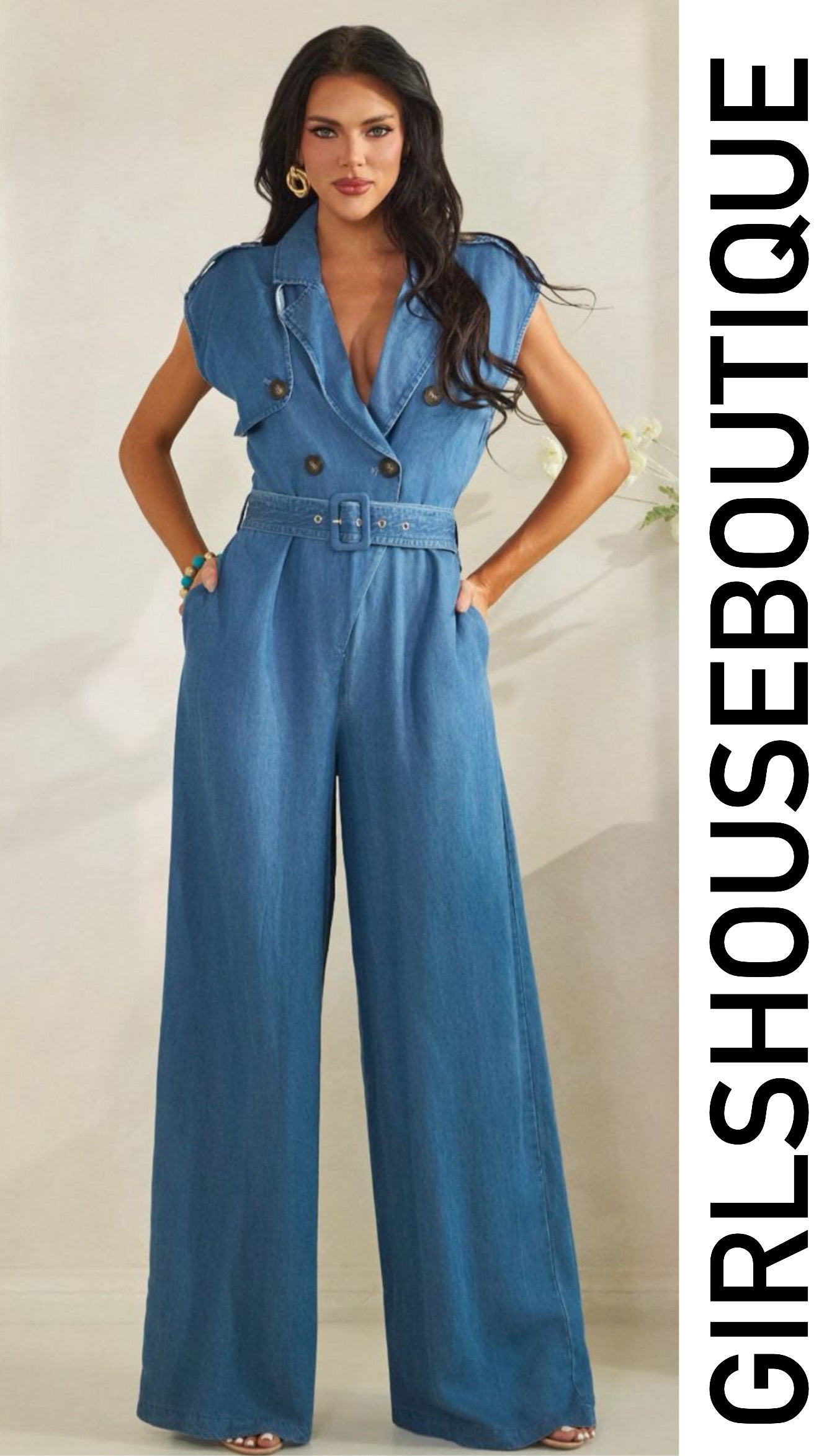 Milán Iconic Denim Jumpsuit