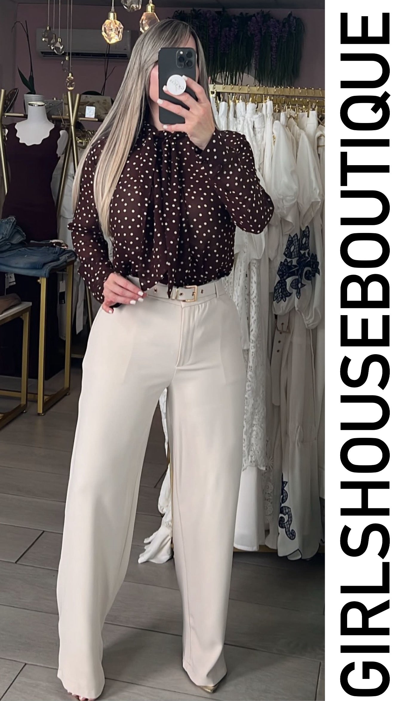 Ivory Classic Business Pant (Belt Included)