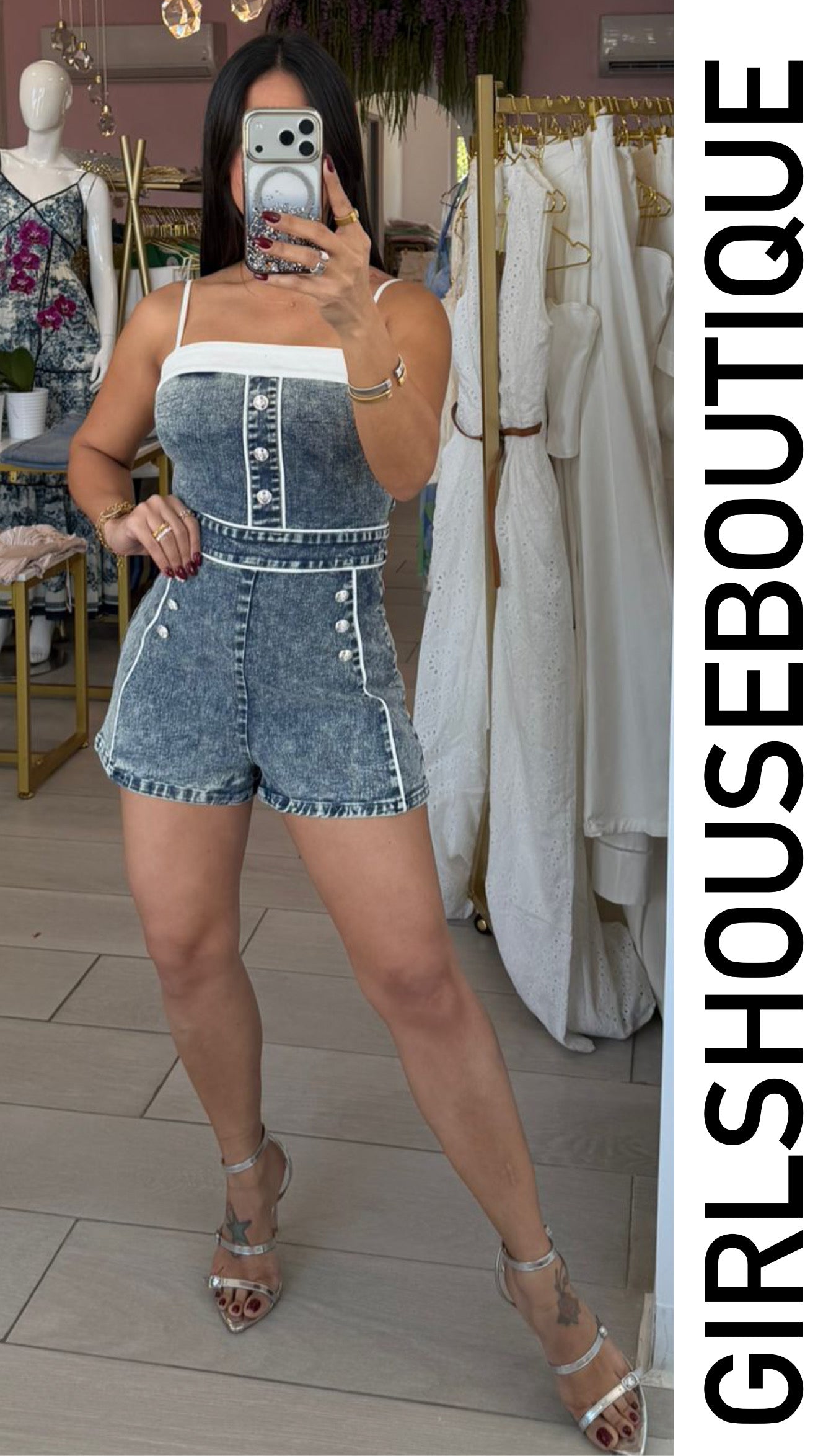 Vera Light Denim Urban Romper