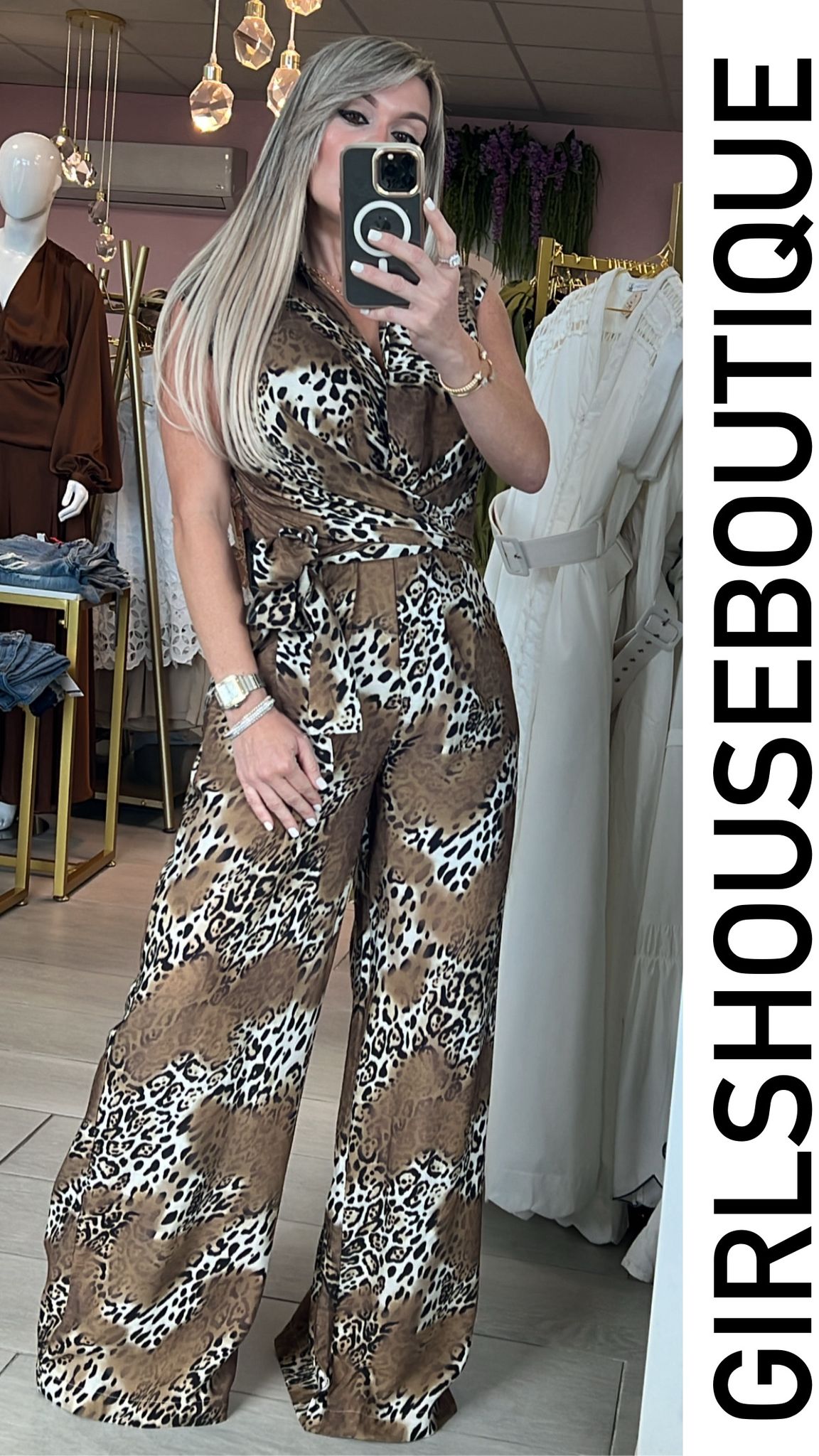 Liberty Street Leopard Jumpsuit