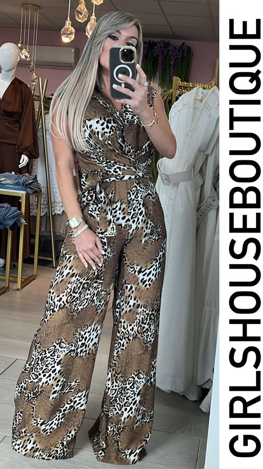 Liberty Street Leopard Jumpsuit