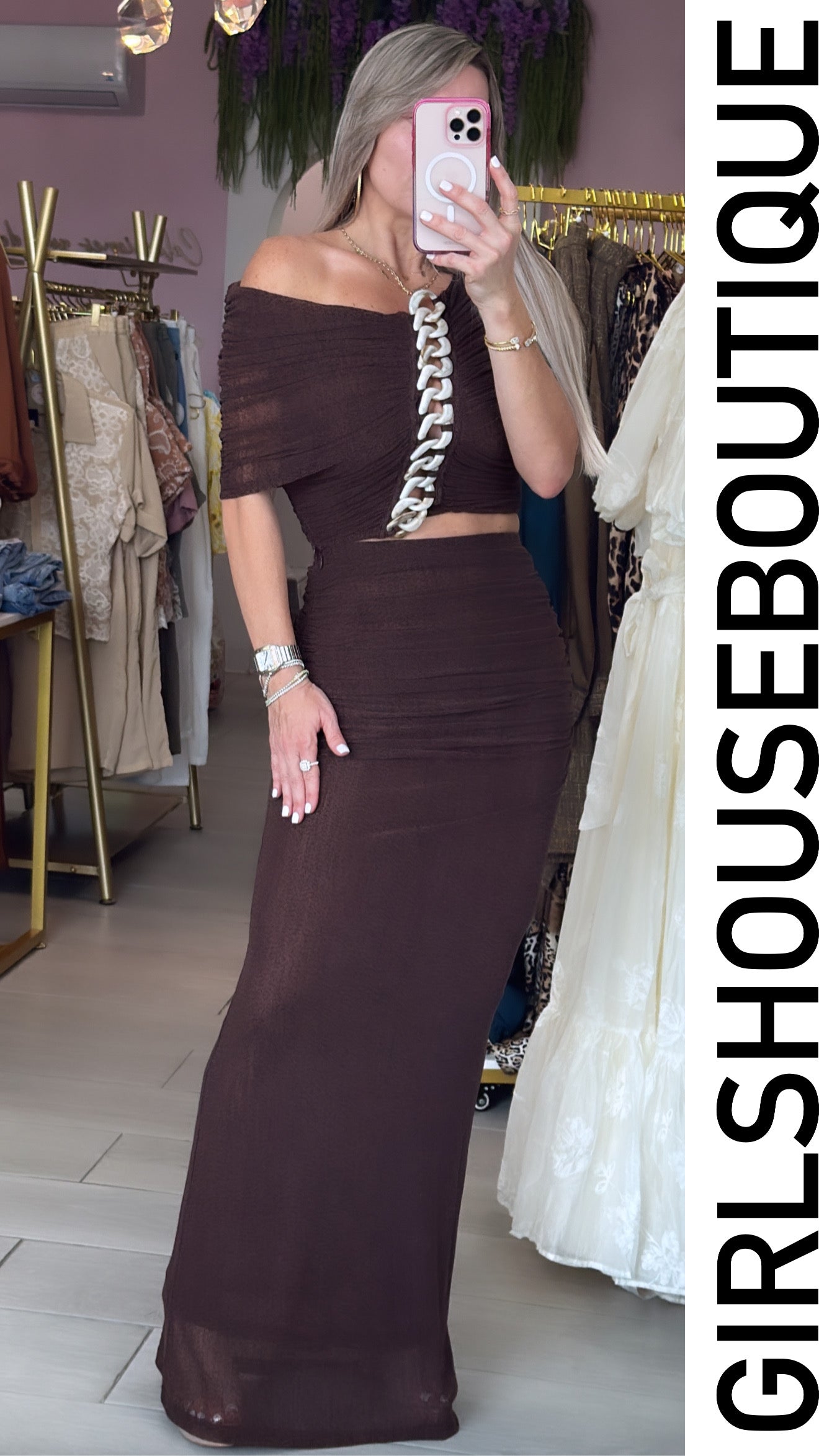 Spicy Mónaco Cropped Top & Skirt