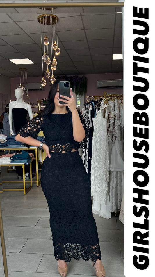 Crochet Night Out Black Set