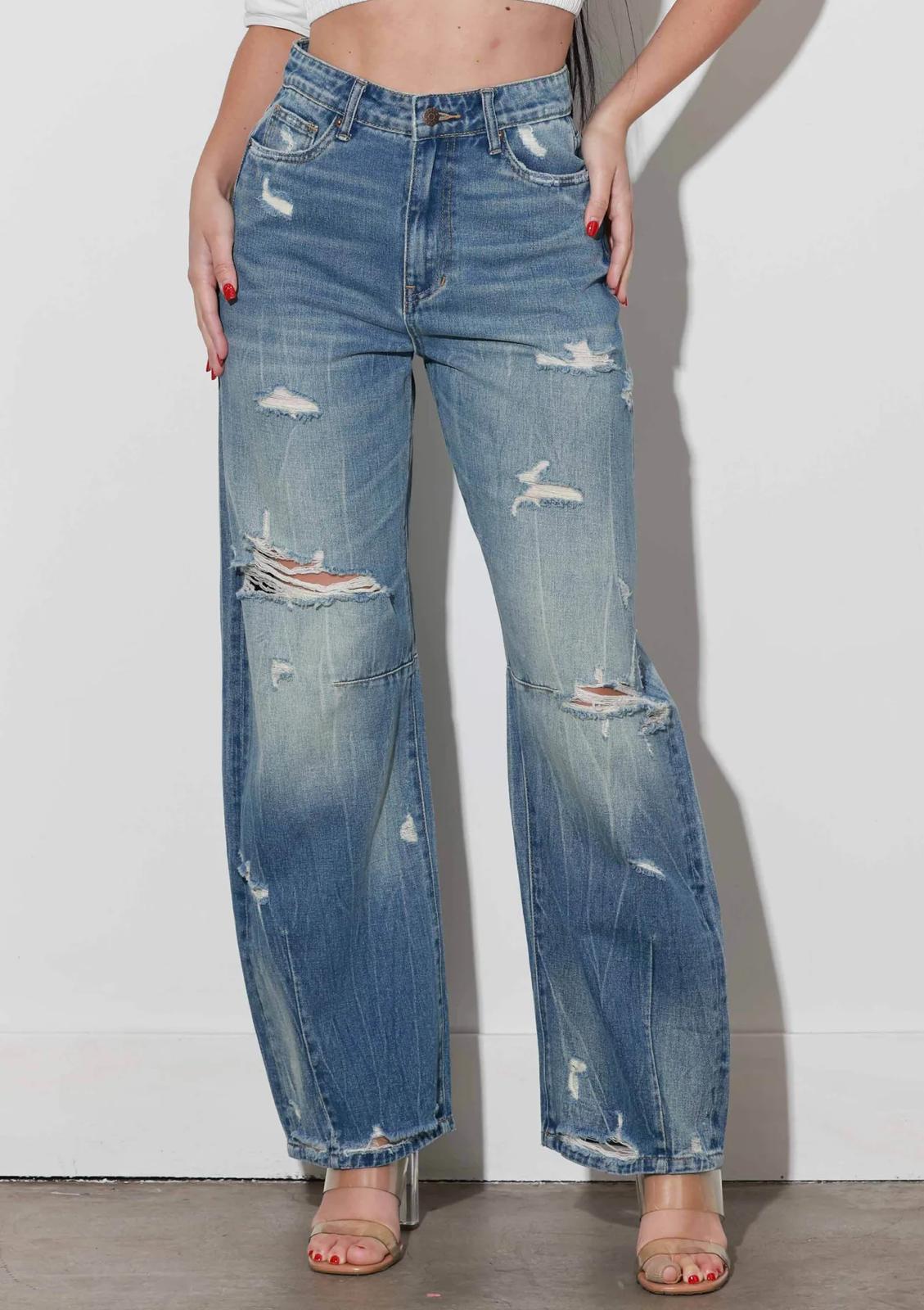 Light Ripped Denim Vibrant