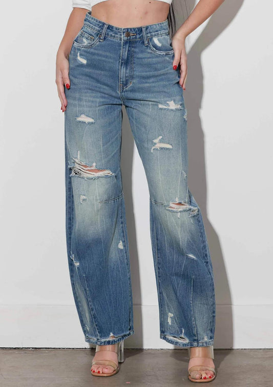 Light Ripped Denim Vibrant