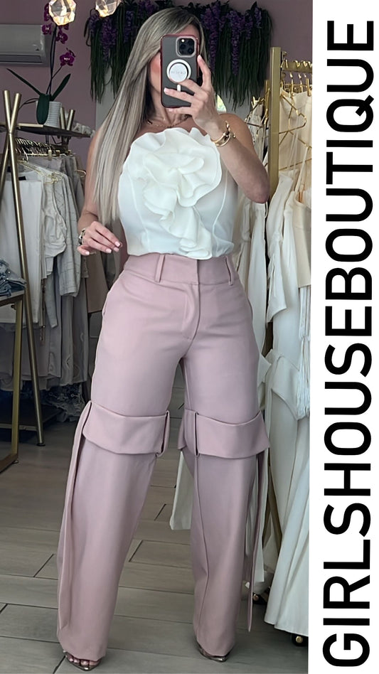 White Flower Chic Top