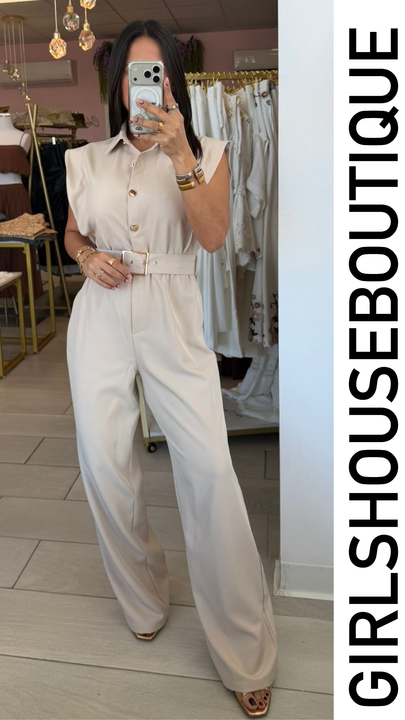 Ivory Classic Luxe Jumpsuit