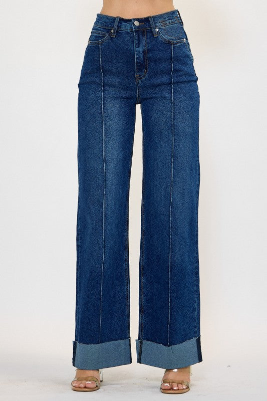 VIBRANTS High Rise Strech Dark Denim