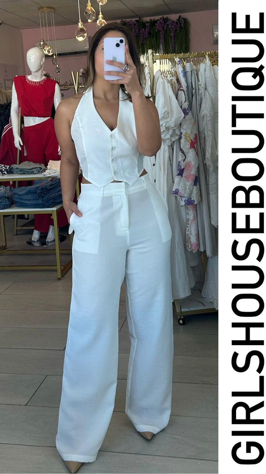 Emma’s White Top and Bottom Set