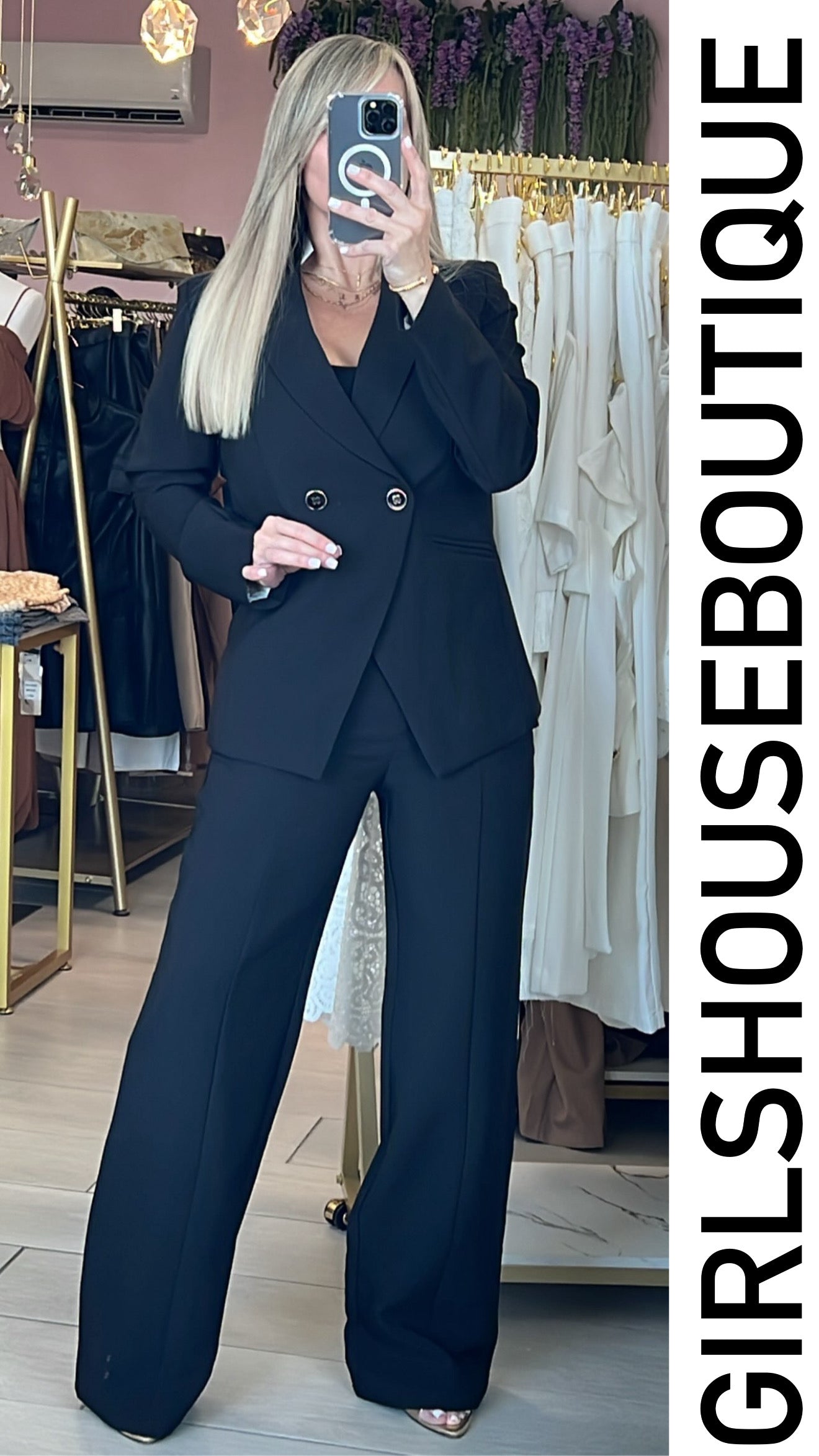 Front Buttons Design Blazer & Pant Set (OVI COLLECTION)