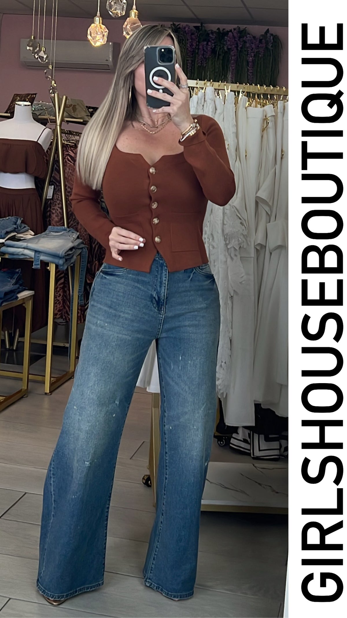 Camel Long Sleeve Sweater Strech Top