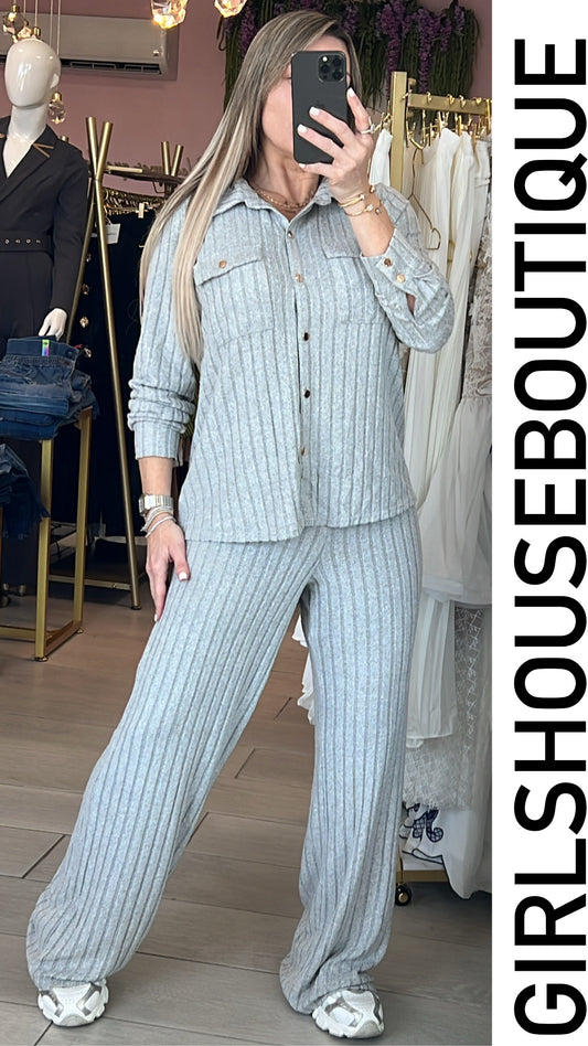Grey Bunny’s Long Sleeve Top&Pant Set