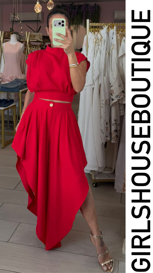 Rouge Femme Top & Elegance Pant Set