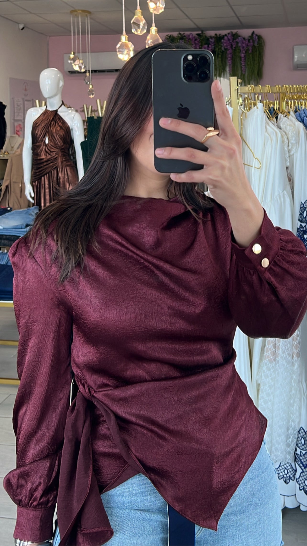 Elegant Long Sleeve Blouse
