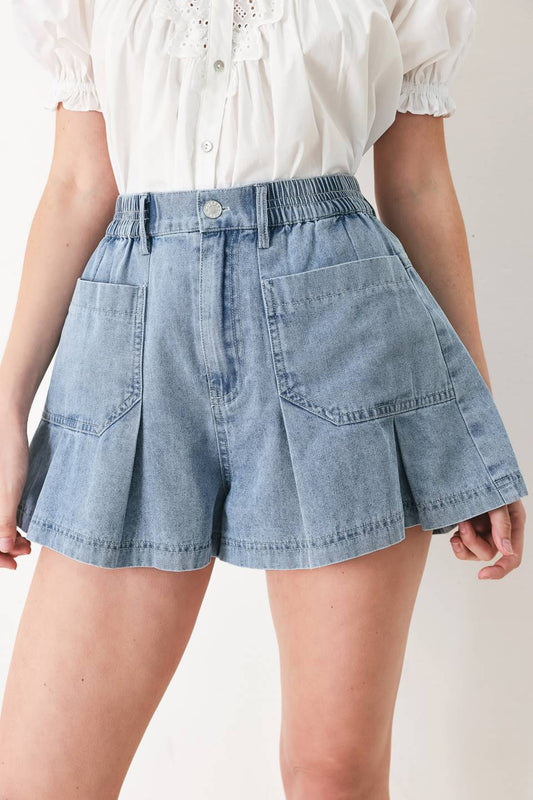 Alinna Denim Short Pant