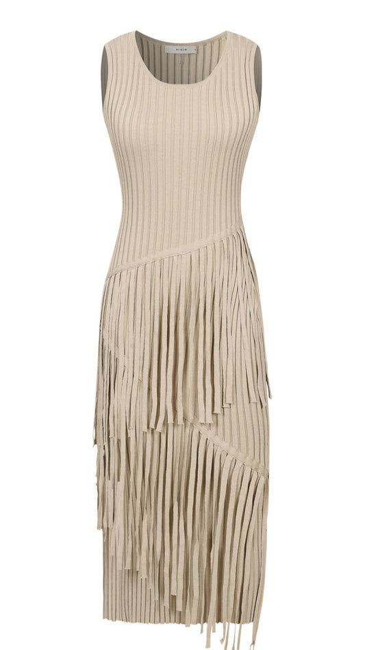 Kaky’S Soft Fringe Strech Dress