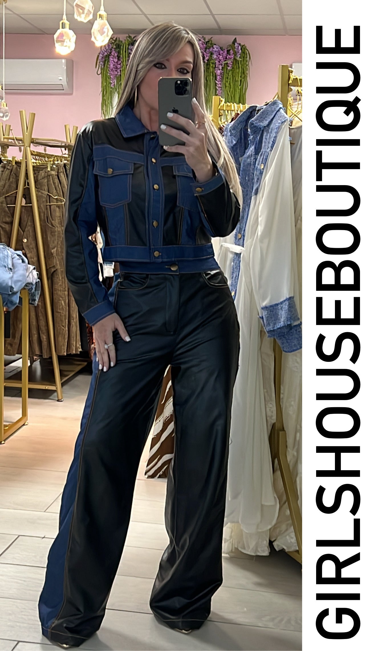 Amber Black- Denim Fall Collection Set