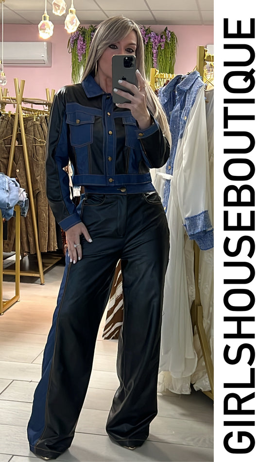 Amber Black- Denim Fall Collection Set