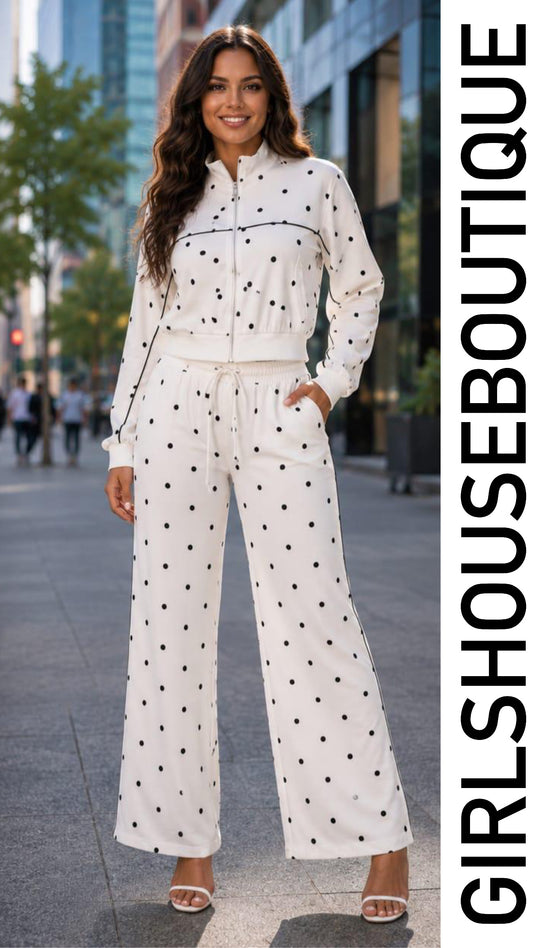 White Dots Travel Set