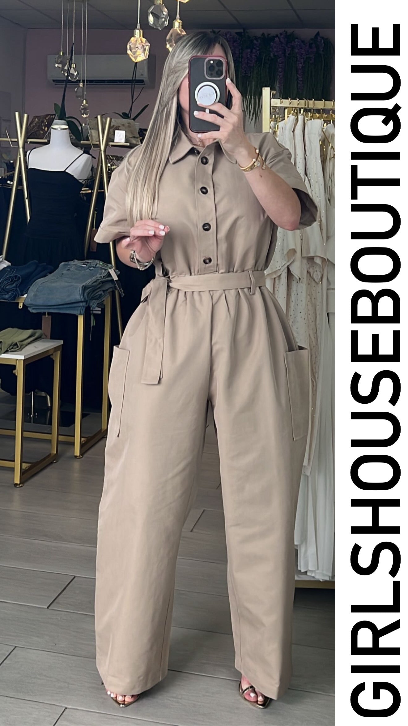 Safari Taupe Urban Jumpsuit