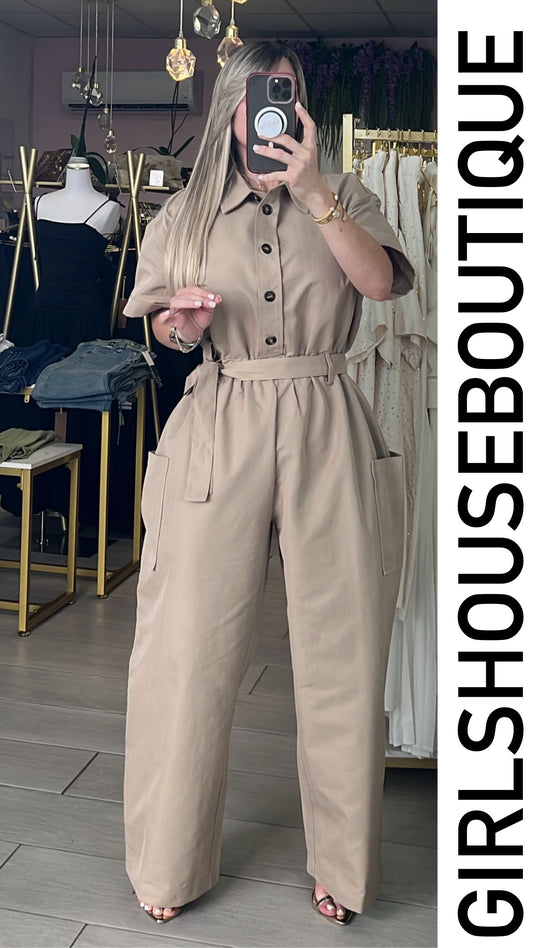 Safari Taupe Urban Jumpsuit