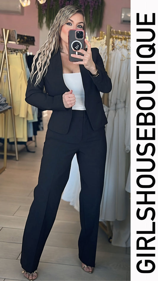 Black Moon Blazer Pant Set